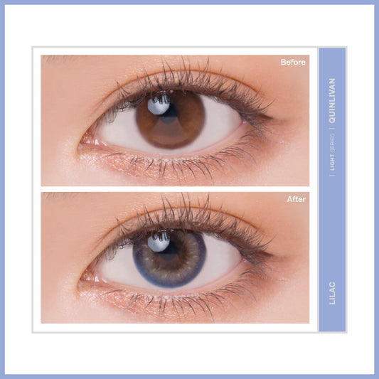 QUINLIVAN光|微美瞳聖光系列彩色日拋10片裝-LILAC丁香紫