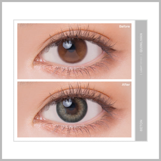 QUINLIVAN光｜微美瞳聖光系列彩色日拋10片裝-BETON冰川灰