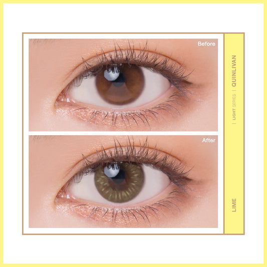 QUINLIVAN光｜微美瞳聖光系列彩色日拋10片裝-LIME檸檬黃