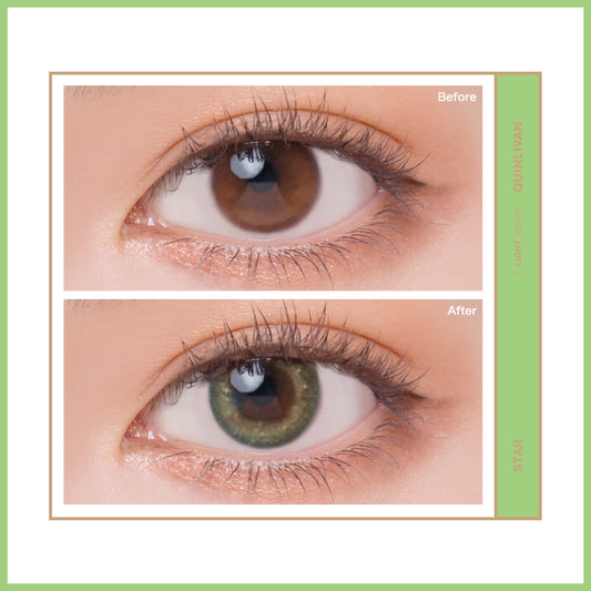 QUINLIVAN光｜微美瞳聖光系列彩色日拋10片裝-STAR星光綠